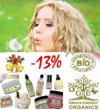 СКИДКА -13% на органическую косметику GreenEnergy