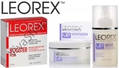 Leorex Up-Lifting Набор лифтинг уход для сухой и чувст.кожи (маска Booster Plus 10 пак, крем 50 мл, очищающий гель 100 мл)