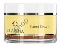 Clarena Eco Atopic Line Carrot Cream Регенерирующий крем для лица для поврежденной кожи с морковью 50 мл