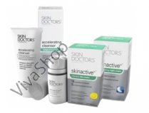 Skin Doctors Daily Essentials Kit Набор SkinActive днейной и ночной крем 50 мл + Accelerating Cleanser Крем для глубокого очищения кожи 100 мл