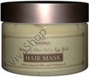 Aroma Dead Sea Лечебная маска для волос и корней волос с медом, оливковым маслом и яичным желтком 600 мл
