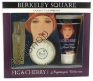 Berkeley Square 1920's Fig & Cherry Подарочный набор Утренняя свежесть Инжир и Вишня (edt 50 мл, лосьон для тела 125 мл, мыло 100 гр)