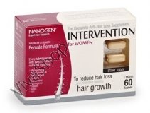 Nanogen Intervention for Women Наноген Специальный комплекс для женщин Интервеншн против выпадения и для стимулирования роста волос 60 капс.