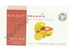 Bentley Organic Органическое мыло Детокс с лимоном, грейпфрутом и морскими водорослями 150 г