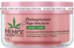 Hempz Pomegranate herbal sugar Сахарный скраб для тела с гранатом 176 гр