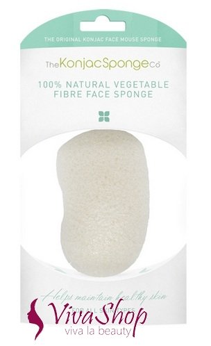 Konjac Premium Face Mouse Sponge 100% Pure (White) Воздушный Спонж Конняку для Лица в Премиум
